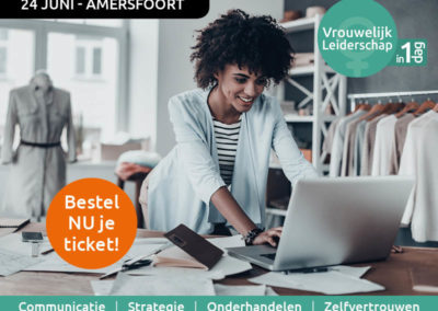 Banner vrouwelijk event